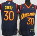 Golden State Warriors #30 Stephen Curry Nike Navy Swingman Player Jersey