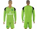 Celtic Blank Green Goalkeeper Long Sleeves Soccer Club Jersey
