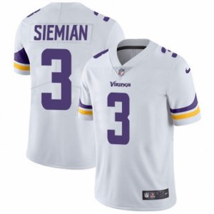 Minnesota Vikings #3 Trevor Siemian White Vapor Untouchable Limited Player NFL Jersey