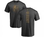 Vegas Golden Knights #45 Jake Bischoff Charcoal One Color Backer T-Shirt