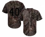 San Francisco Giants #40 Madison Bumgarner Authentic Camo Realtree Collection Flex Base Baseball Jersey