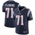 New England Patriots #71 Cameron Fleming Navy Blue Team Color Vapor Untouchable Limited Player NFL Jersey