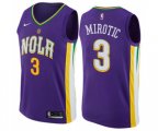 New Orleans Pelicans #3 Nikola Mirotic Swingman Purple NBA Jersey - City Edition