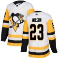Pittsburgh Penguins #23 Scott Wilson Authentic White Away NHL Jersey