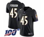 Baltimore Ravens #45 Jaylon Ferguson Black Alternate Vapor Untouchable Limited Player 100th Season Football Jersey