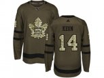 Toronto Maple Leafs #14 Dave Keon Green Salute to Service Stitched NHL Jersey
