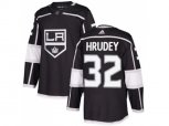 Los Angeles Kings #32 Kelly Hrudey Black Home Authentic Stitched NHL Jersey