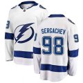 Tampa Bay Lightning #98 Mikhail Sergachev Fanatics Branded White Away Breakaway NHL Jersey