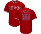 Los Angeles Angels of Anaheim #20 Jonathan Lucroy Authentic Red Team Logo Fashion Cool Base Baseball Jersey