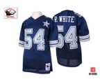 Dallas Cowboys #54 Randy White Authentic Navy Blue 25TH Patch Throwback Football Jersey