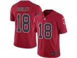 Atlanta Falcons #18 Calvin Ridley Red Stitched NFL Limited Rush Jersey
