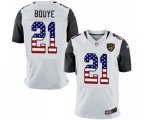 Jacksonville Jaguars #21 A.J. Bouye Elite White Road USA Flag Fashion Football Jersey