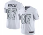 Oakland Raiders #87 Foster Moreau Limited White Rush Vapor Untouchable Football Jersey