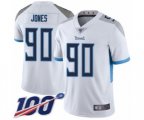 Tennessee Titans #90 DaQuan Jones White Vapor Untouchable Limited Player 100th Season Football Jersey
