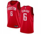 Houston Rockets #6 Vincent Edwards Red Swingman Jersey - Earned Edition