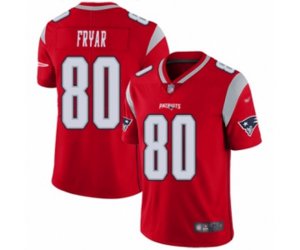New England Patriots #80 Irving Fryar Limited Red Inverted Legend Football Jersey