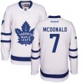 Toronto Maple Leafs #7 Lanny McDonald Authentic White Away NHL Jersey