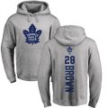 Toronto Maple Leafs #28 Connor Brown Ash Backer Pullover Hoodie