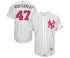 New York Yankees Jordan Montgomery Authentic White 2016 Mother's Day Fashion Flex Base Baseball Player Jersey
