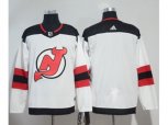New Jersey Devils Blank White Road Authentic Stitched NHL Jersey