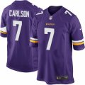 Minnesota Vikings #7 Daniel Carlson Game Purple Team Color NFL Jersey