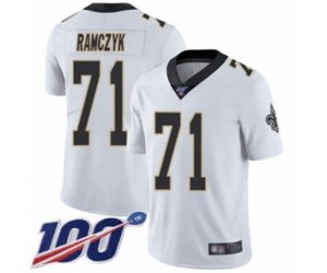 New Orleans Saints #71 Ryan Ramczyk White Vapor Untouchable Limited Player 100th Season Football Jersey