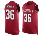 Arizona Cardinals #36 D.J. Swearinger SR Limited Red Player Name & Number Tank Top Football Jersey
