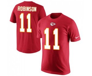 Kansas City Chiefs #11 Demarcus Robinson Red Rush Pride Name & Number T-Shirt