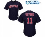 Boston Red Sox #11 Rafael Devers Replica Navy Blue Alternate Road Cool Base Baseball Jersey
