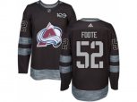 Colorado Avalanche #52 Adam Foote Black 1917-2017 100th Anniversary Stitched NHL Jersey