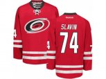 Carolina Hurricanes #74 Jaccob Slavin Authentic Red Home NHL Jersey