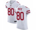 San Francisco 49ers #80 Jerry Rice White Vapor Untouchable Elite Player Football Jersey