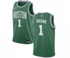 Boston Celtics #1 Walter Brown Swingman Green(White No.) Road NBA Jersey - Icon Edition