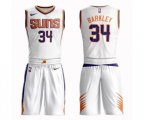 Phoenix Suns #34 Charles Barkley Swingman White Basketball Suit Jersey - Association Edition