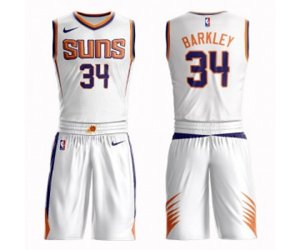 Phoenix Suns #34 Charles Barkley Swingman White Basketball Suit Jersey - Association Edition