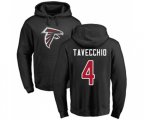 Atlanta Falcons #4 Giorgio Tavecchio Black Name & Number Logo Pullover Hoodie