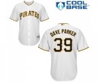 Pittsburgh Pirates #39 Dave Parker Replica White Home Cool Base Baseball Jersey