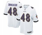 Baltimore Ravens #48 Patrick Onwuasor Game White Football Jersey