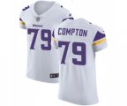 Minnesota Vikings #79 Tom Compton White Vapor Untouchable Elite Player Football Jersey