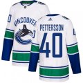 Vancouver Canucks #40 Elias Pettersson White Road Authentic Stitched NHL Jersey