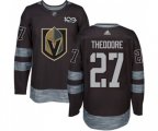Vegas Golden Knights #27 Shea Theodore Authentic Black 1917-2017 100th Anniversary NHL Jersey
