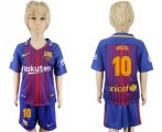 2017-18 Barcelona 10 MESSI Home Youth Soccer Jersey