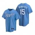 Nike Kansas City Royals #15 Whit Merrifield Light Blue Alternate Stitched Baseball Jersey