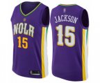 New Orleans Pelicans #15 Frank Jackson Swingman Purple Basketball Jersey - City Edition