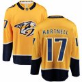Nashville Predators #17 Scott Hartnell Fanatics Branded Gold Home Breakaway NHL Jersey