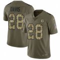 Pittsburgh Steelers #28 Sean Davis Limited Olive Camo 2017 Salute to Service NFL Jersey