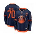 Edmonton Oilers #70 Ryan McLeod Authentic Navy Blue Alternate Fanatics Branded Breakaway Hockey Jersey