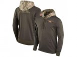 Men Chicago Bears Nike Olive Salute to Service Sideline Therma Pullover Hoodie