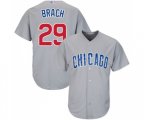 Chicago Cubs #29 Brad Brach Replica Grey Road Cool Base Baseball Jersey