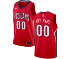 New Orleans Pelicans Customized Swingman Red Alternate Basketball Jersey Statement Edition